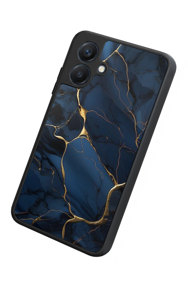 Samsung Galaxy A07 Uyumlu Mermer Marble Tasarımlı Glossy Premium Kılıf