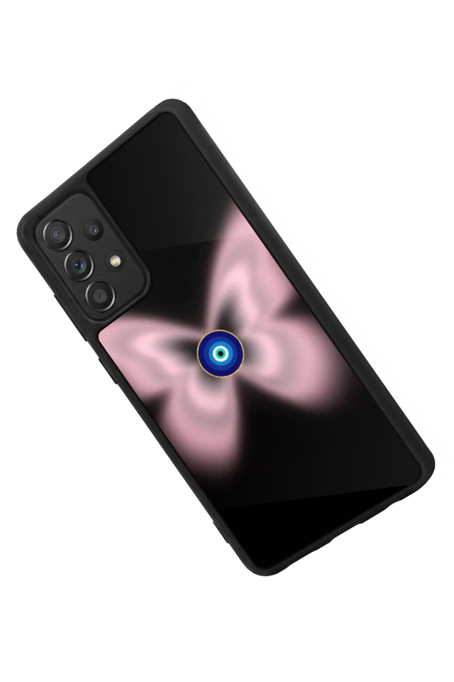 Samsung Galaxy A72 Uyumlu Nazar Tasarımlı Glossy Premium Kılıf