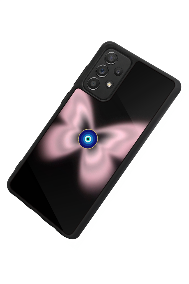 Samsung Galaxy A72 Uyumlu Nazar Tasarımlı Glossy Premium Kılıf
