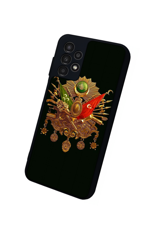 Samsung Galaxy A13 Uyumlu Osmanli Tugrasi Tasarımlı Glossy Premium Kılıf