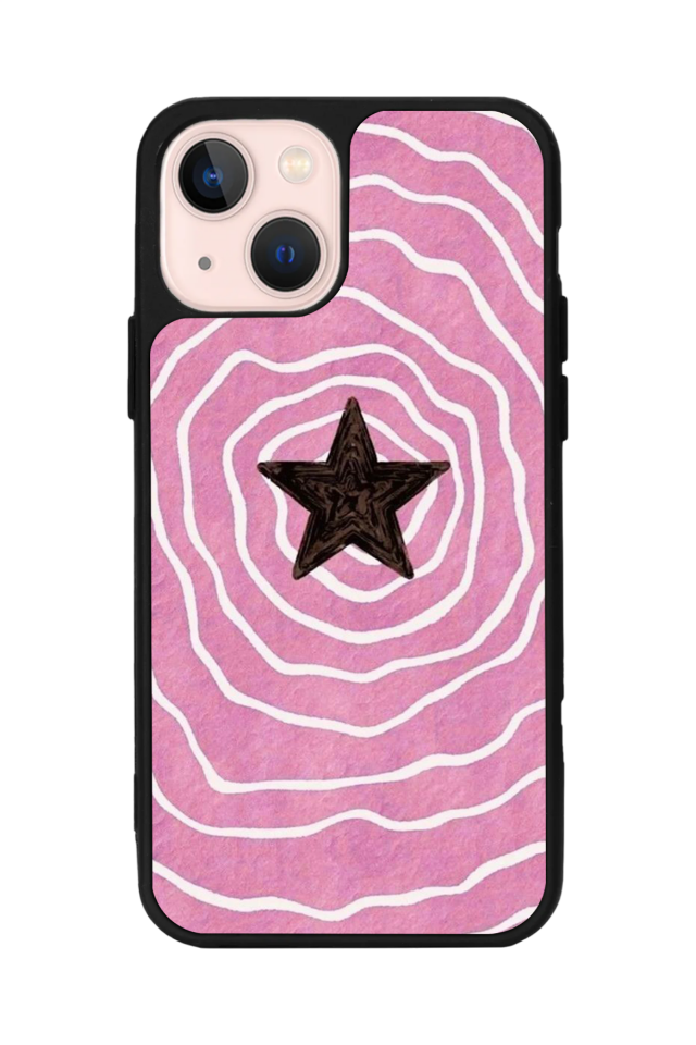 iPhone 15 Plus Uyumlu Retro Yildizlar Tasarımlı Glossy Premium Kılıf