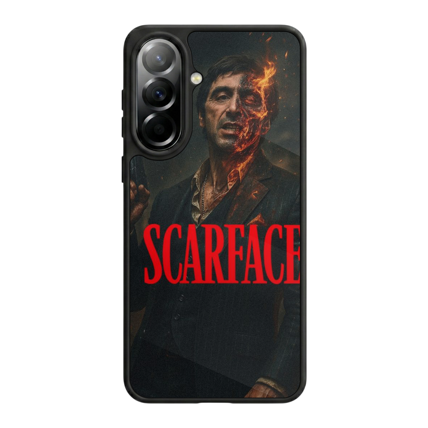 Samsung Galaxy A37 Uyumlu Scarface Tasarımlı Glossy Premium Kılıf