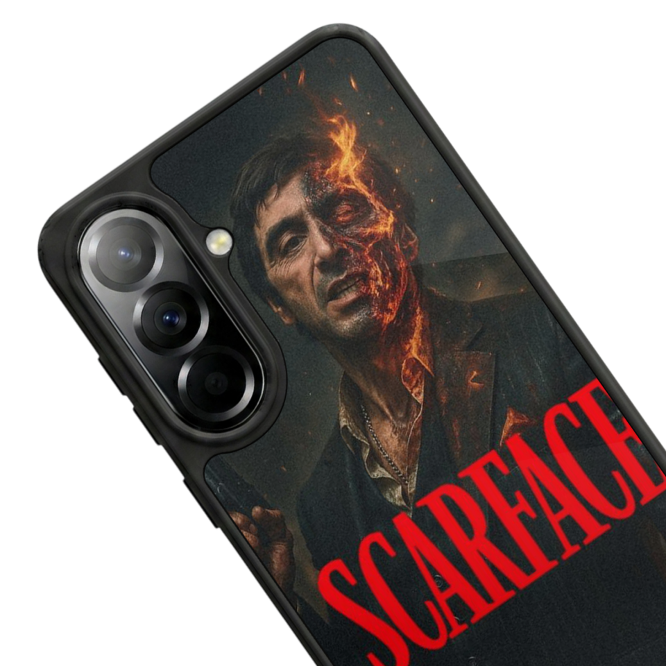 Samsung Galaxy A37 Uyumlu Scarface Tasarımlı Glossy Premium Kılıf
