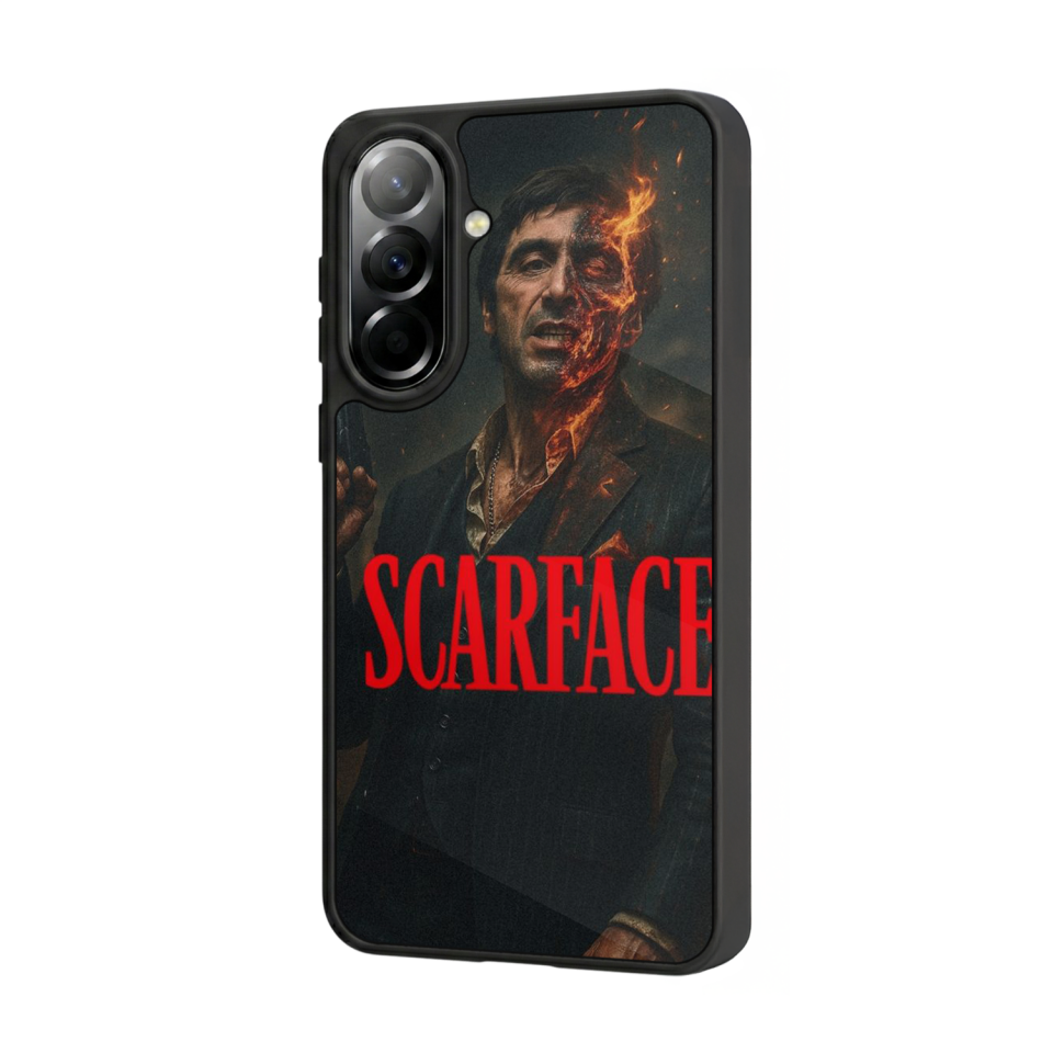 Samsung Galaxy A37 Uyumlu Scarface Tasarımlı Glossy Premium Kılıf