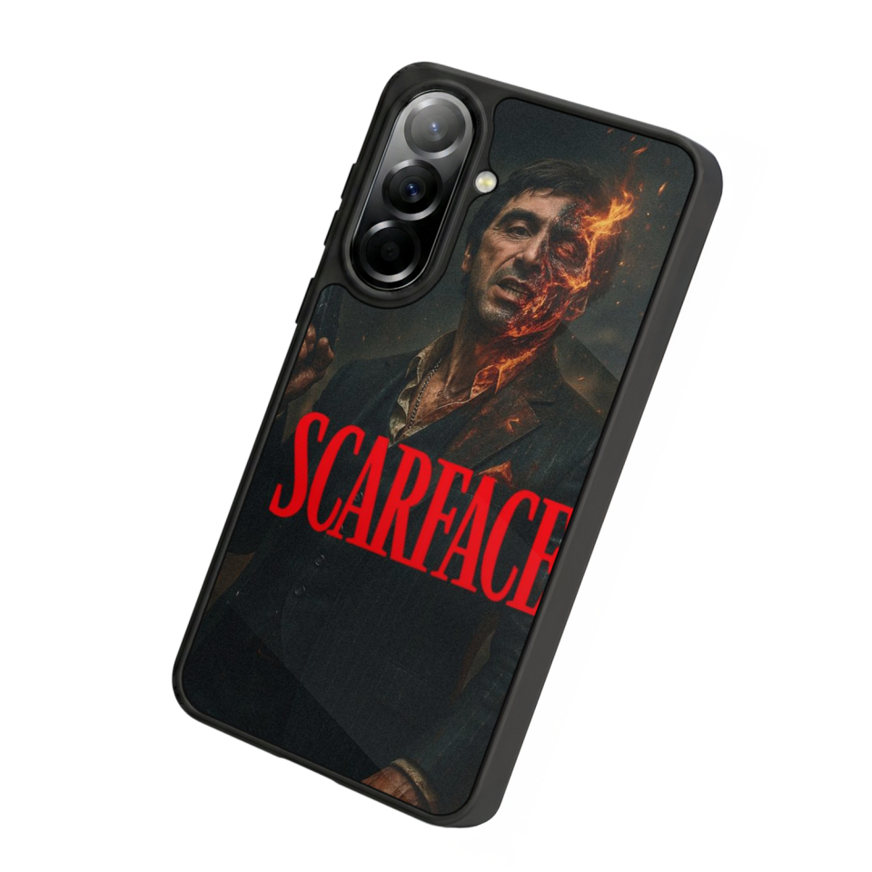 Samsung Galaxy A37 Uyumlu Scarface Tasarımlı Glossy Premium Kılıf