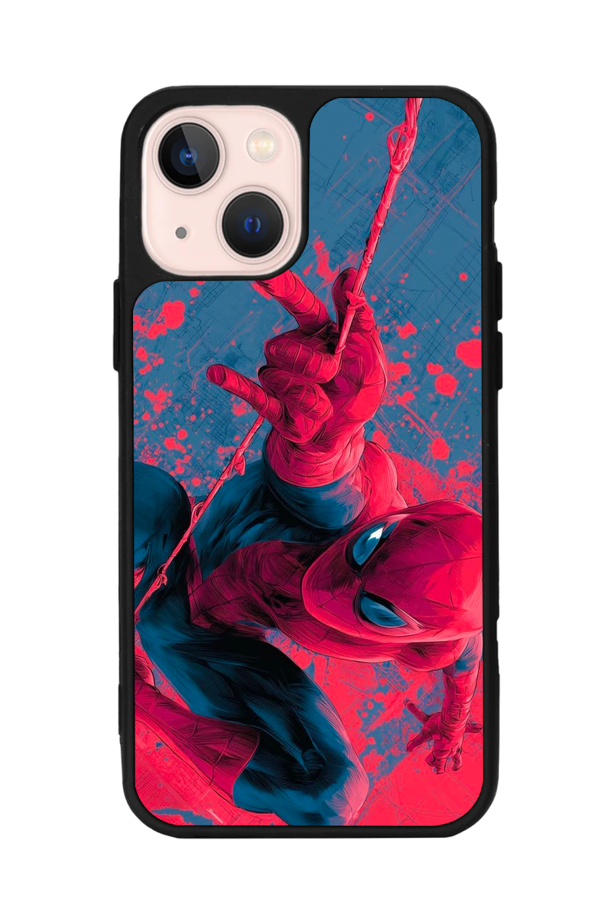 iPhone 13 Mini Uyumlu Spider Man ( Örümcek Adam ) Tasarımlı Glossy Premium Kılıf