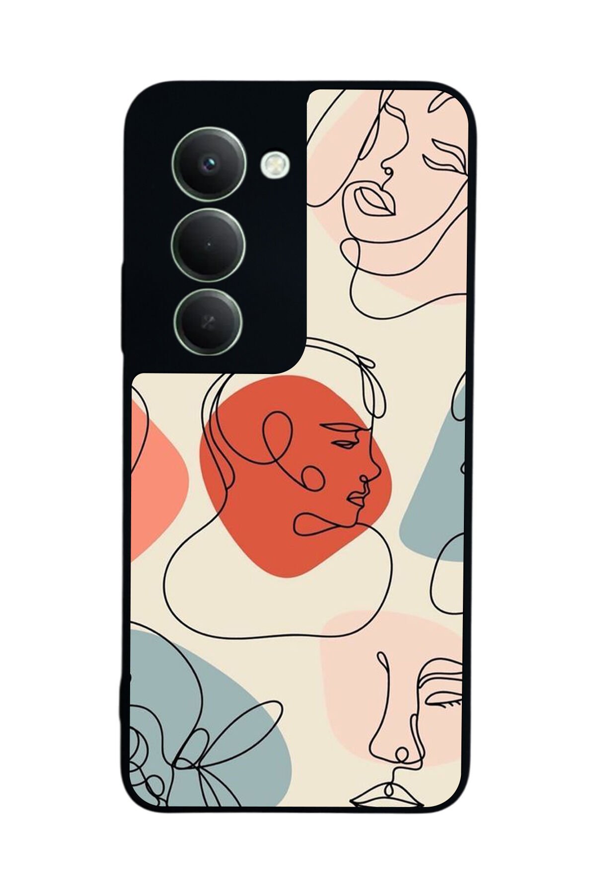 Xiaomi Redmi 15 5G Uyumlu Line Art Tasarımlı Glossy Premium Kılıf