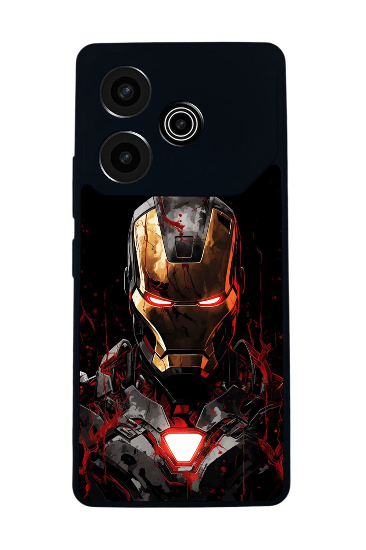 Tecno Pova 6 Uyumlu Iron Man ( Demir Adam ) Tasarımlı Glossy Premium Kılıf