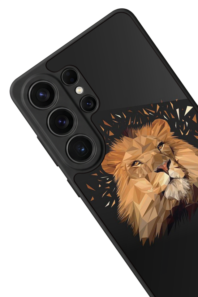Samsung Galaxy S26 Ultra Uyumlu Aslan Tasarımlı Glossy Premium Kılıf