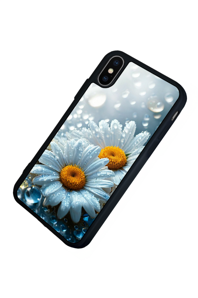 iPhone XS Max Uyumlu Cicek Tasarımlı Glossy Premium Kılıf