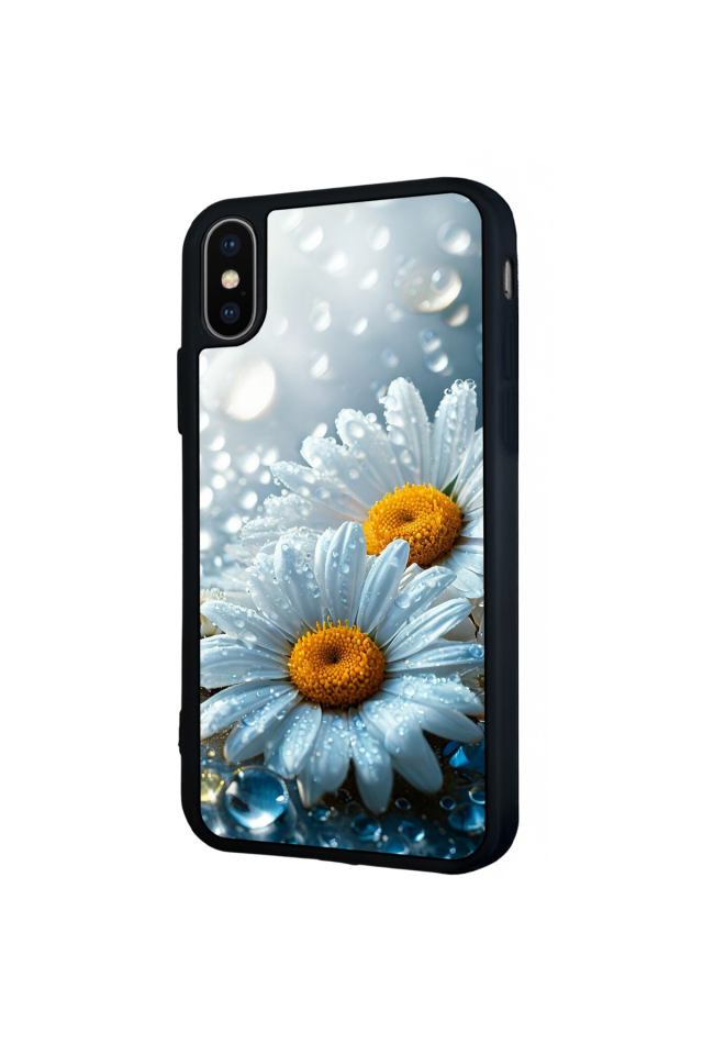 iPhone XS Max Uyumlu Cicek Tasarımlı Glossy Premium Kılıf