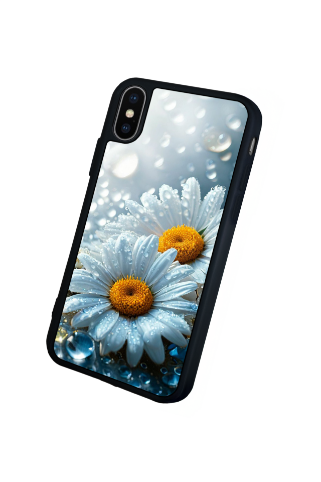 iPhone XS Max Uyumlu Cicek Tasarımlı Glossy Premium Kılıf