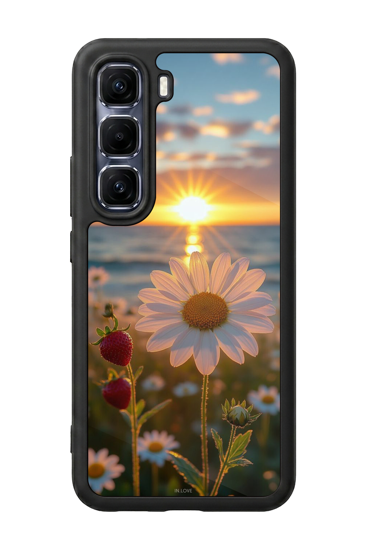 Infinix Hot 60 Pro Plus Uyumlu Cicek Tasarımlı Glossy Premium Kılıf