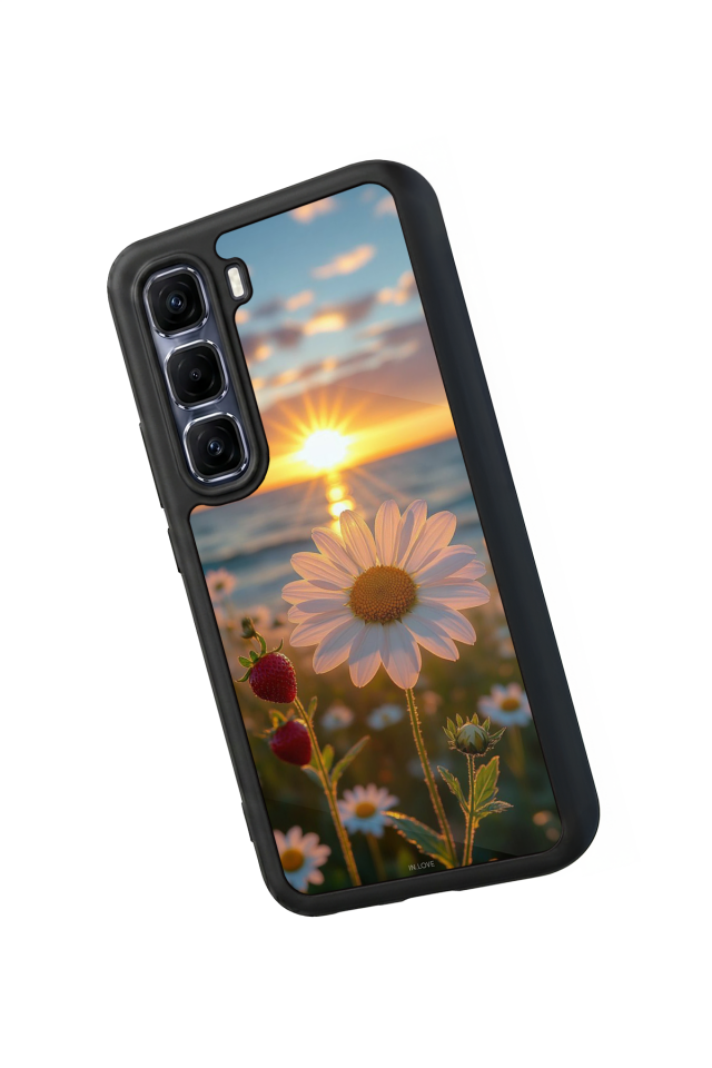 Infinix Hot 60 Pro Plus Uyumlu Cicek Tasarımlı Glossy Premium Kılıf