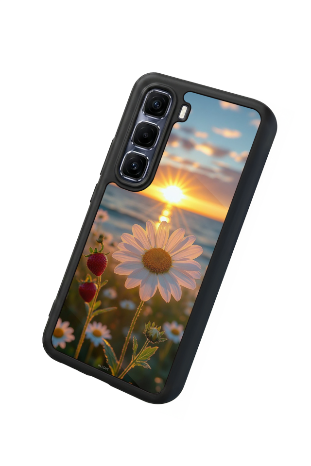 Infinix Hot 60 Pro Plus Uyumlu Cicek Tasarımlı Glossy Premium Kılıf