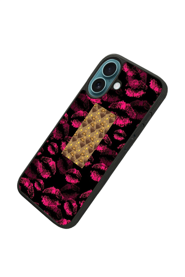 iPhone 16 Uyumlu Dudak Tasarımlı Glossy Premium Kılıf