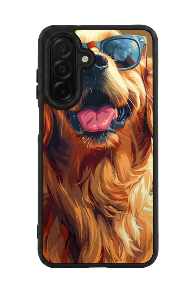 Samsung Galaxy A36 Uyumlu Golden Kopek Tasarımlı Glossy Premium Kılıf