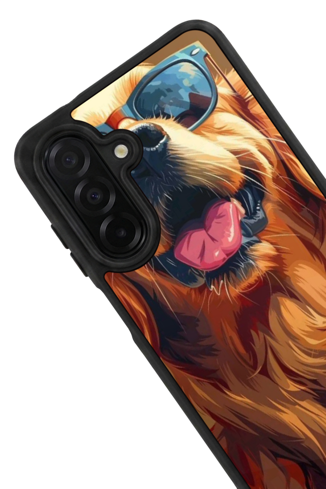 Samsung Galaxy A36 Uyumlu Golden Kopek Tasarımlı Glossy Premium Kılıf