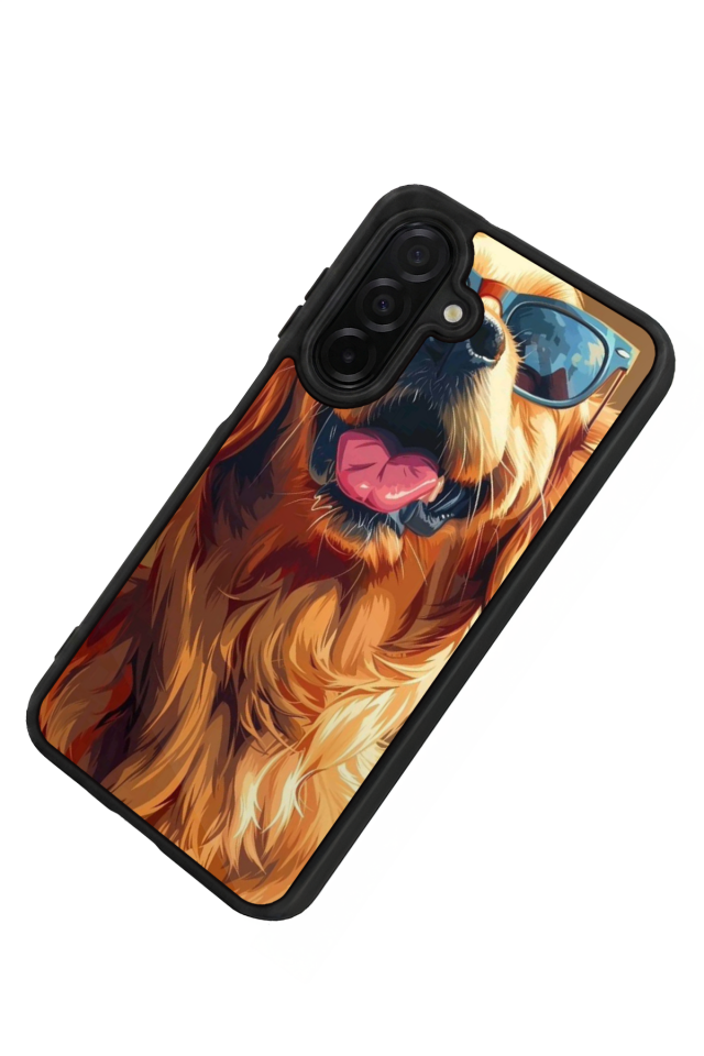 Samsung Galaxy A36 Uyumlu Golden Kopek Tasarımlı Glossy Premium Kılıf