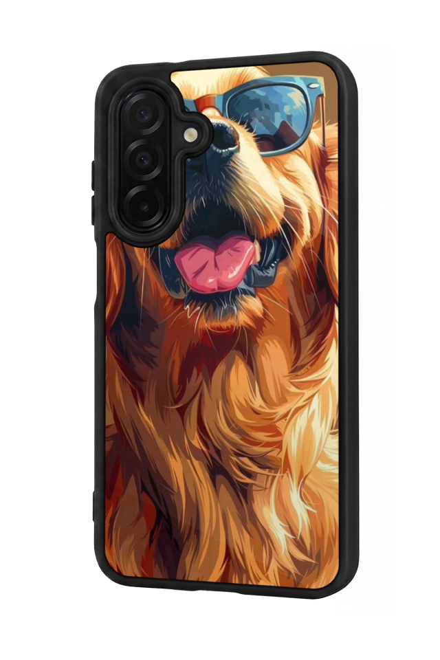 Samsung Galaxy A36 Uyumlu Golden Kopek Tasarımlı Glossy Premium Kılıf