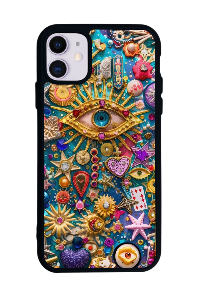 iPhone 11 Uyumlu Göz Tasarımlı Glossy Premium Kılıf