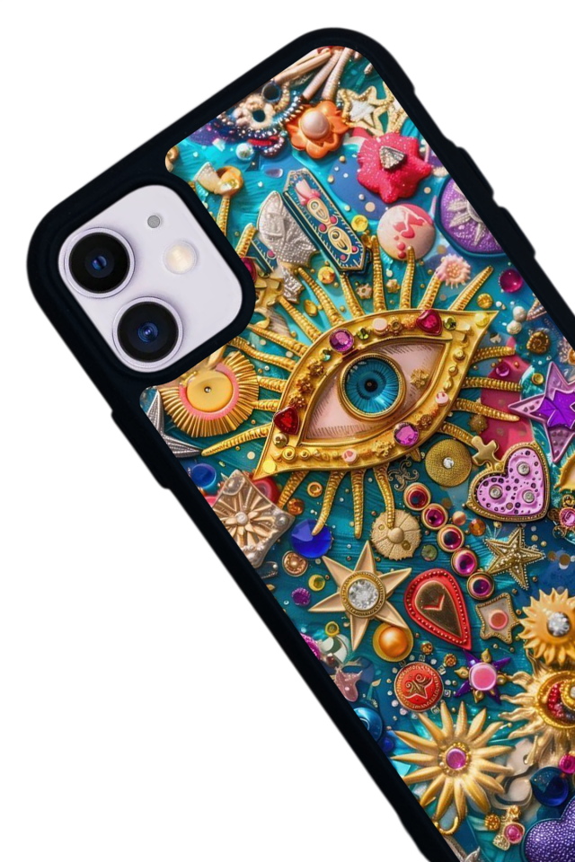 iPhone 11 Uyumlu Göz Tasarımlı Glossy Premium Kılıf