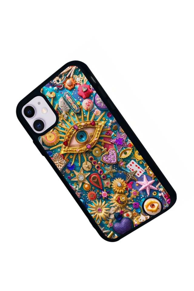 iPhone 11 Uyumlu Göz Tasarımlı Glossy Premium Kılıf