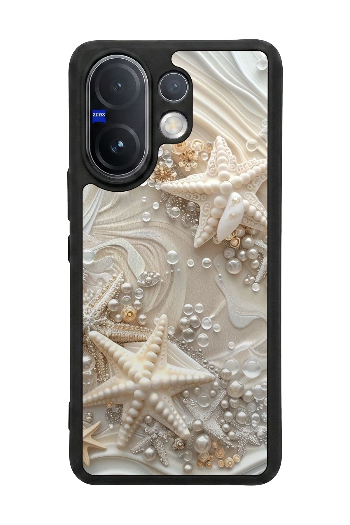 Vivo V60 Uyumlu  İnci Tasarımlı Glossy Premium Kılıf