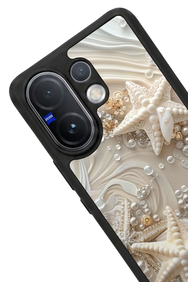 Vivo V60 Uyumlu  İnci Tasarımlı Glossy Premium Kılıf
