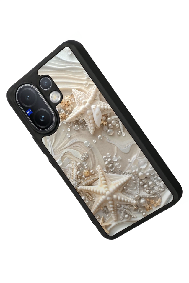 Vivo V60 Uyumlu  İnci Tasarımlı Glossy Premium Kılıf