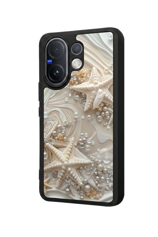 Vivo V60 Uyumlu  İnci Tasarımlı Glossy Premium Kılıf