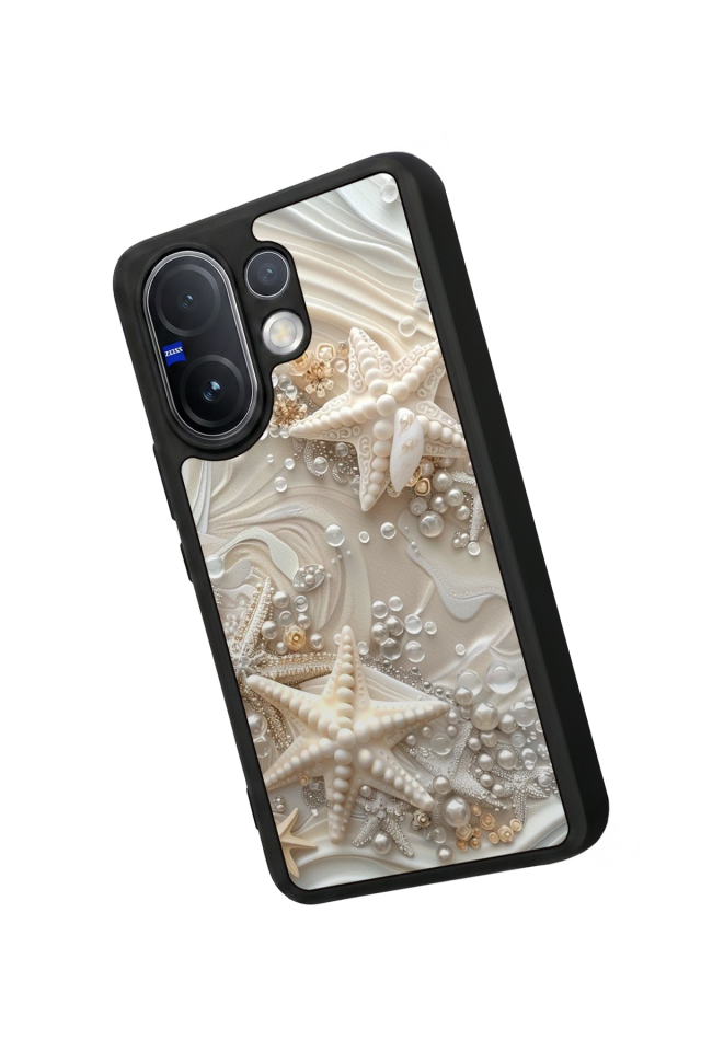 Vivo V60 Uyumlu  İnci Tasarımlı Glossy Premium Kılıf
