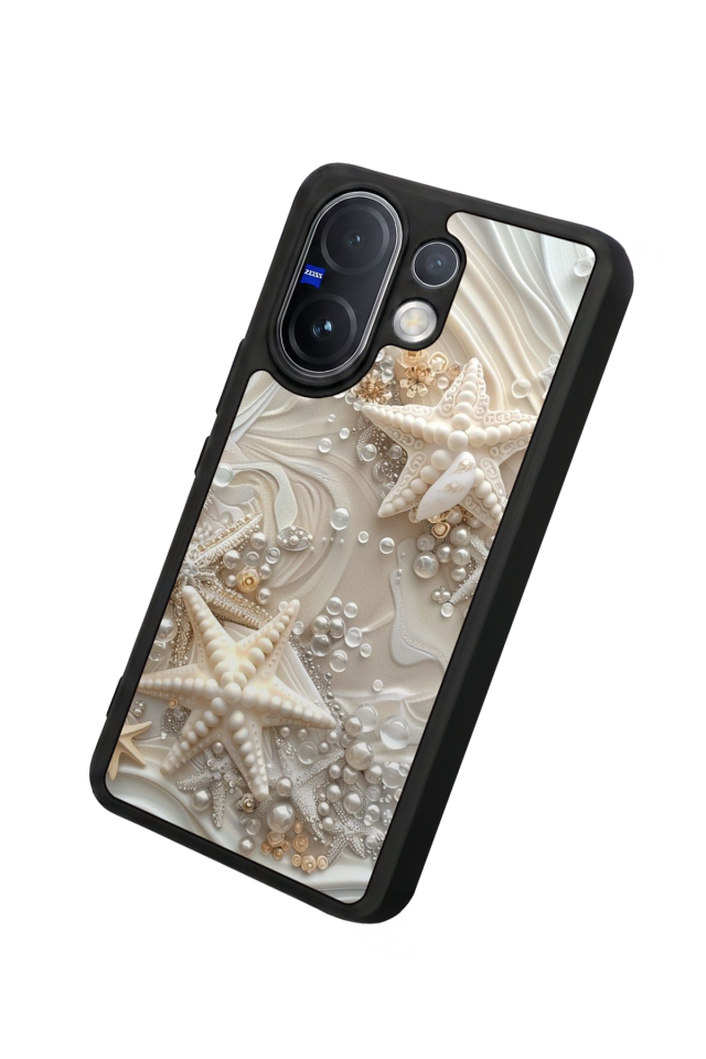 Vivo V60 Uyumlu  İnci Tasarımlı Glossy Premium Kılıf