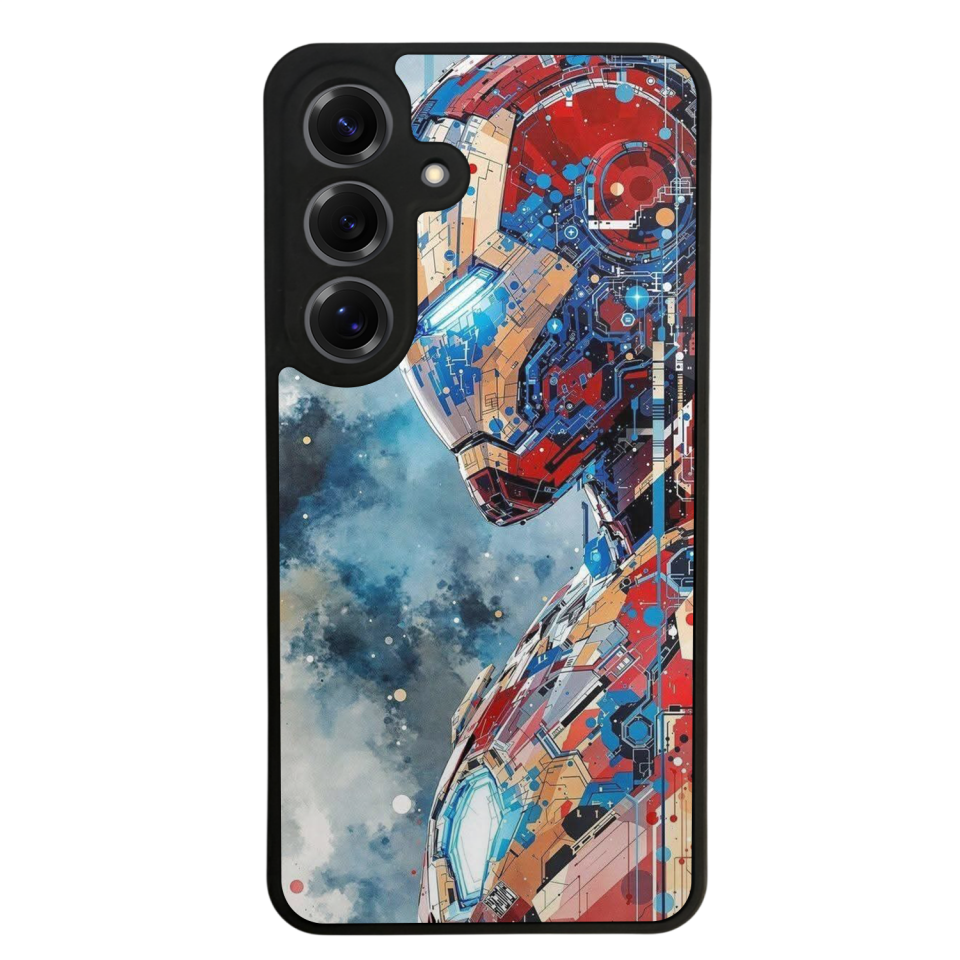 Samsung Galaxy S25 Uyumlu Iron Man ( Demir Adam ) Tasarımlı Glossy Premium Kılıf
