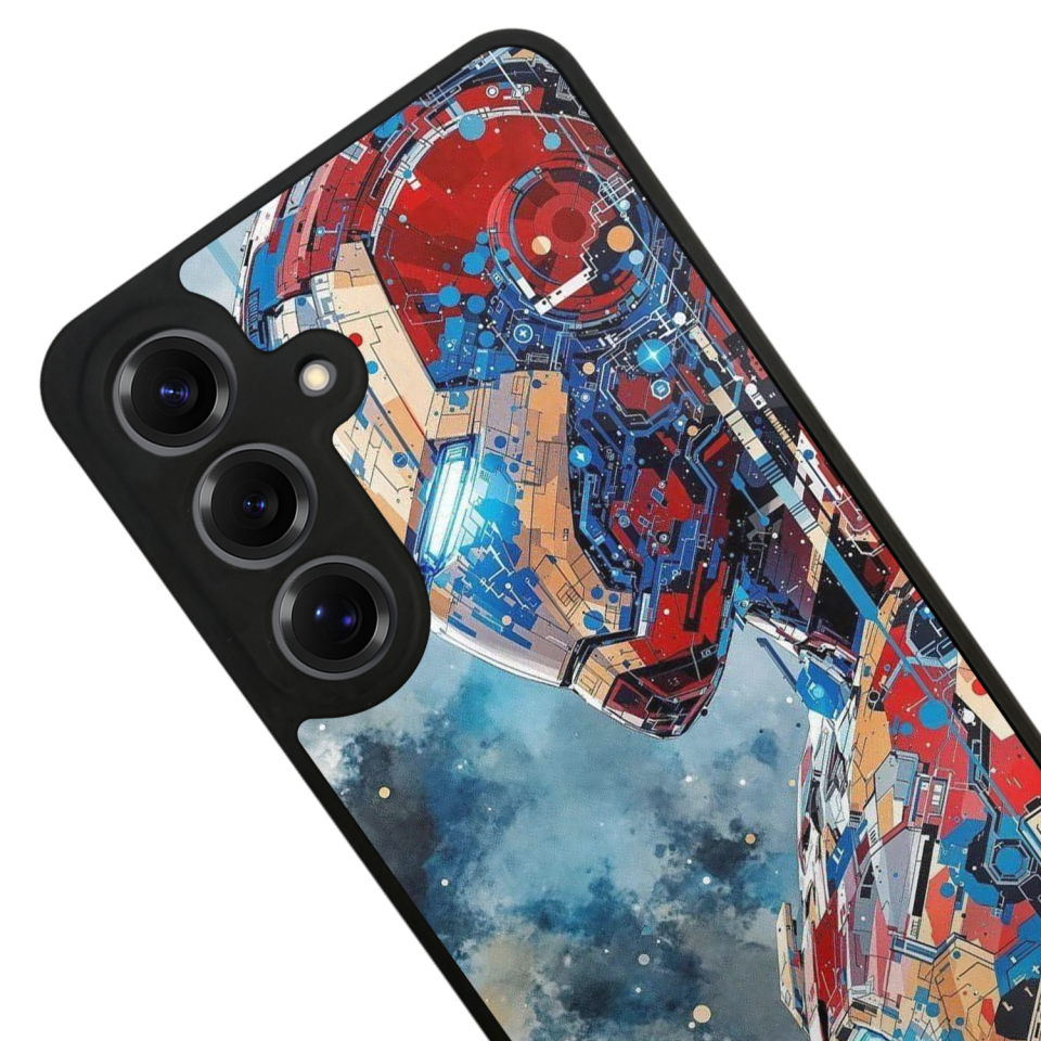 Samsung Galaxy S25 Uyumlu Iron Man ( Demir Adam ) Tasarımlı Glossy Premium Kılıf