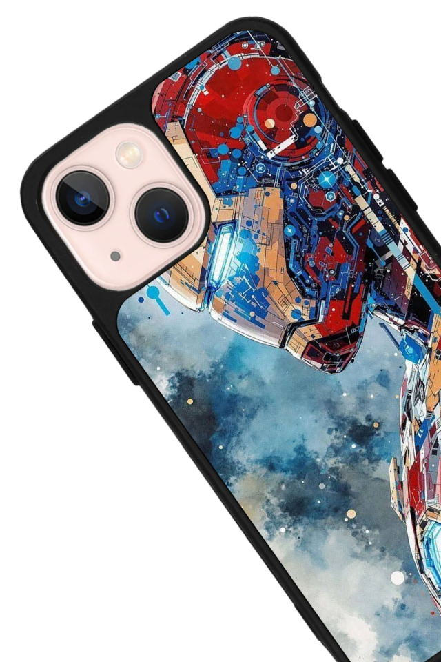 iPhone 13/14 Uyumlu Iron Man ( Demir Adam ) Tasarımlı Glossy Premium Kılıf