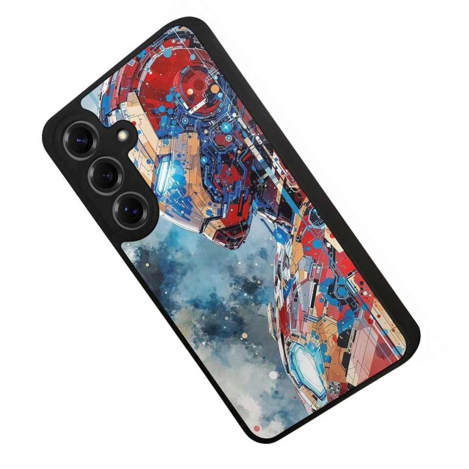 Samsung Galaxy S25 Uyumlu Iron Man ( Demir Adam ) Tasarımlı Glossy Premium Kılıf