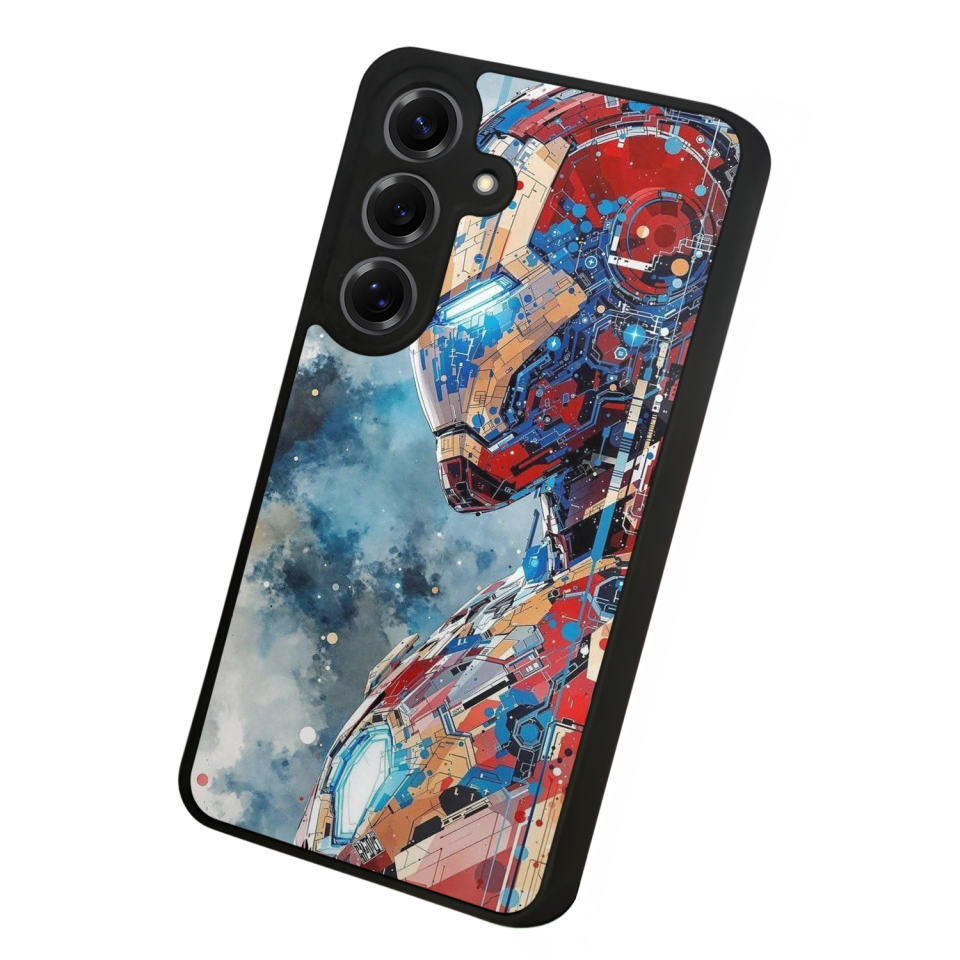 Samsung Galaxy S25 Uyumlu Iron Man ( Demir Adam ) Tasarımlı Glossy Premium Kılıf