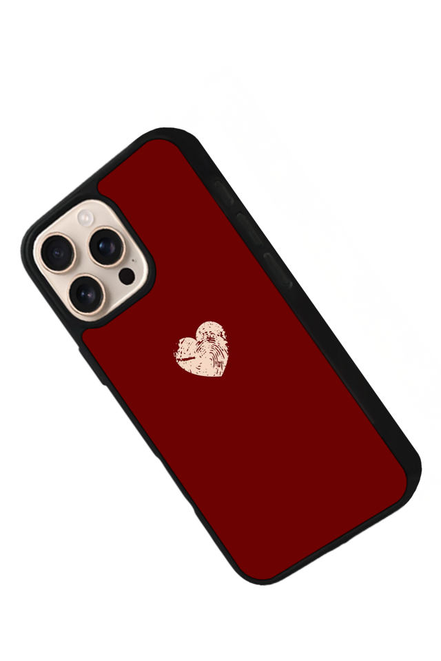 iPhone 16 Pro Uyumlu Kalp Love Tasarımlı Glossy Premium Kılıf