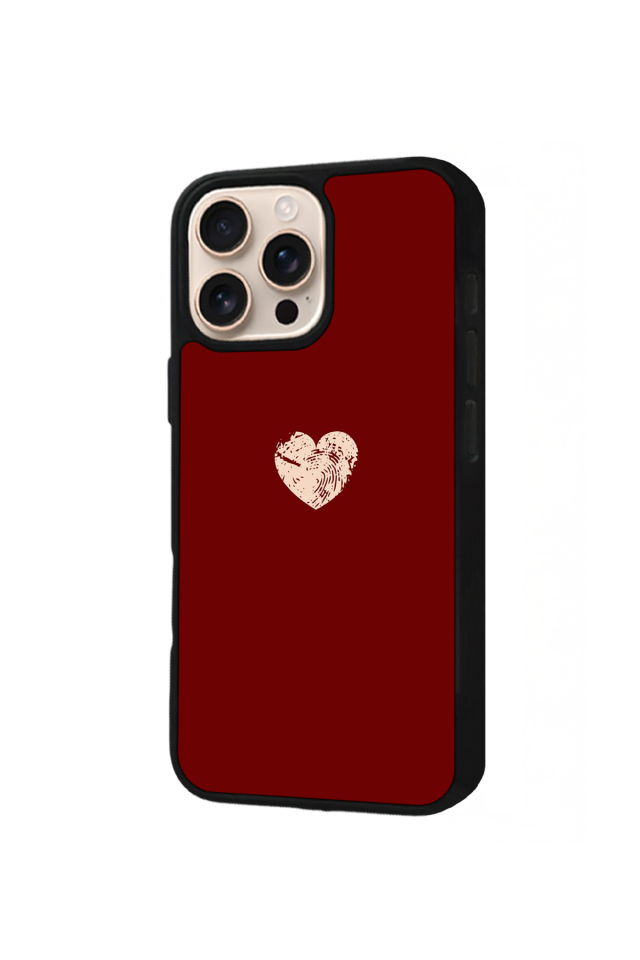 iPhone 16 Pro Uyumlu Kalp Love Tasarımlı Glossy Premium Kılıf