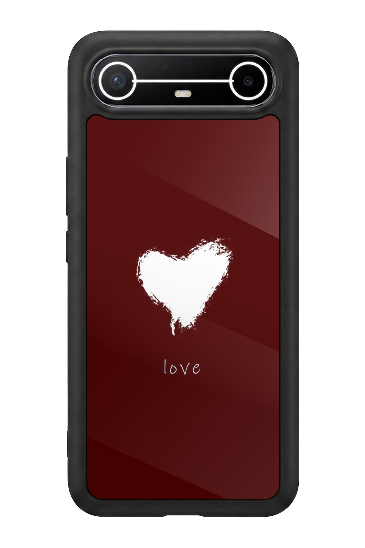 Tecno Spark Slim 5G Uyumlu Kalp Love Tasarımlı Glossy Premium Kılıf