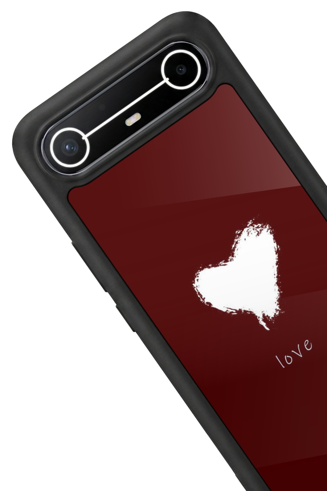 Tecno Spark Slim 5G Uyumlu Kalp Love Tasarımlı Glossy Premium Kılıf
