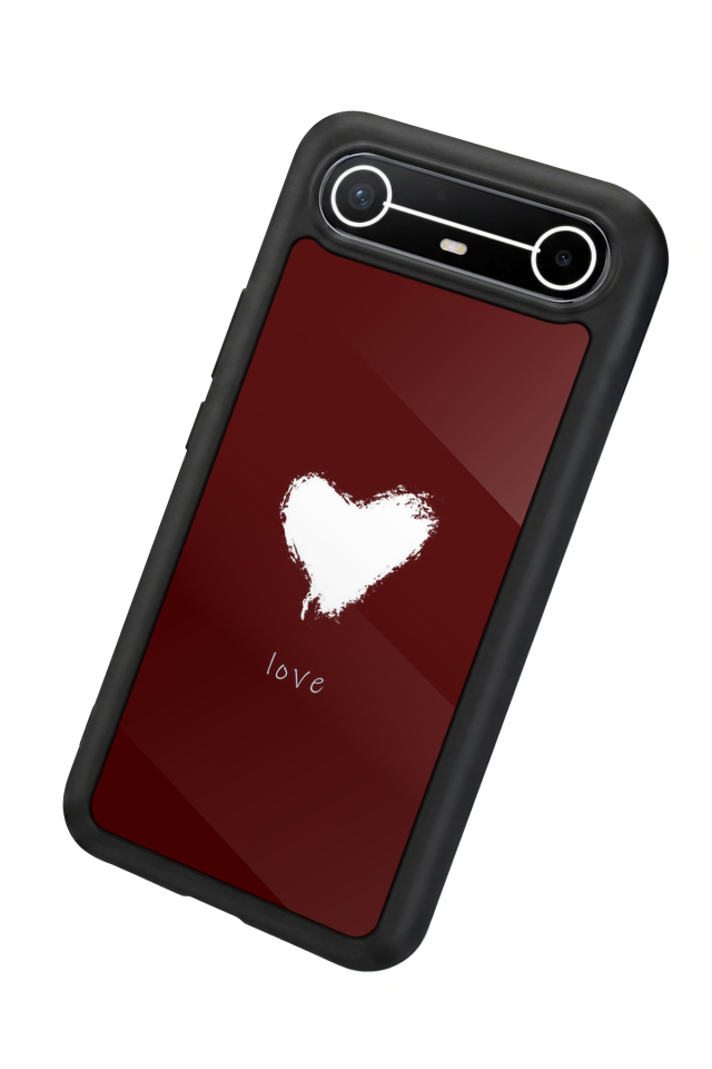 Tecno Spark Slim 5G Uyumlu Kalp Love Tasarımlı Glossy Premium Kılıf