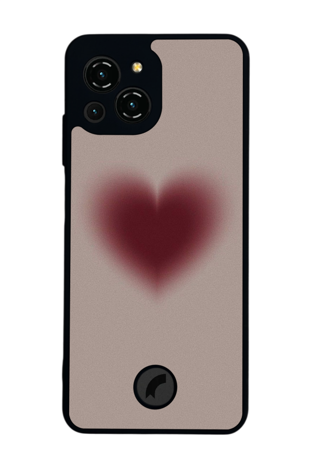 Reeder S23 Pro Max Uyumlu Kalp Love Tasarımlı Glossy Premium Kılıf