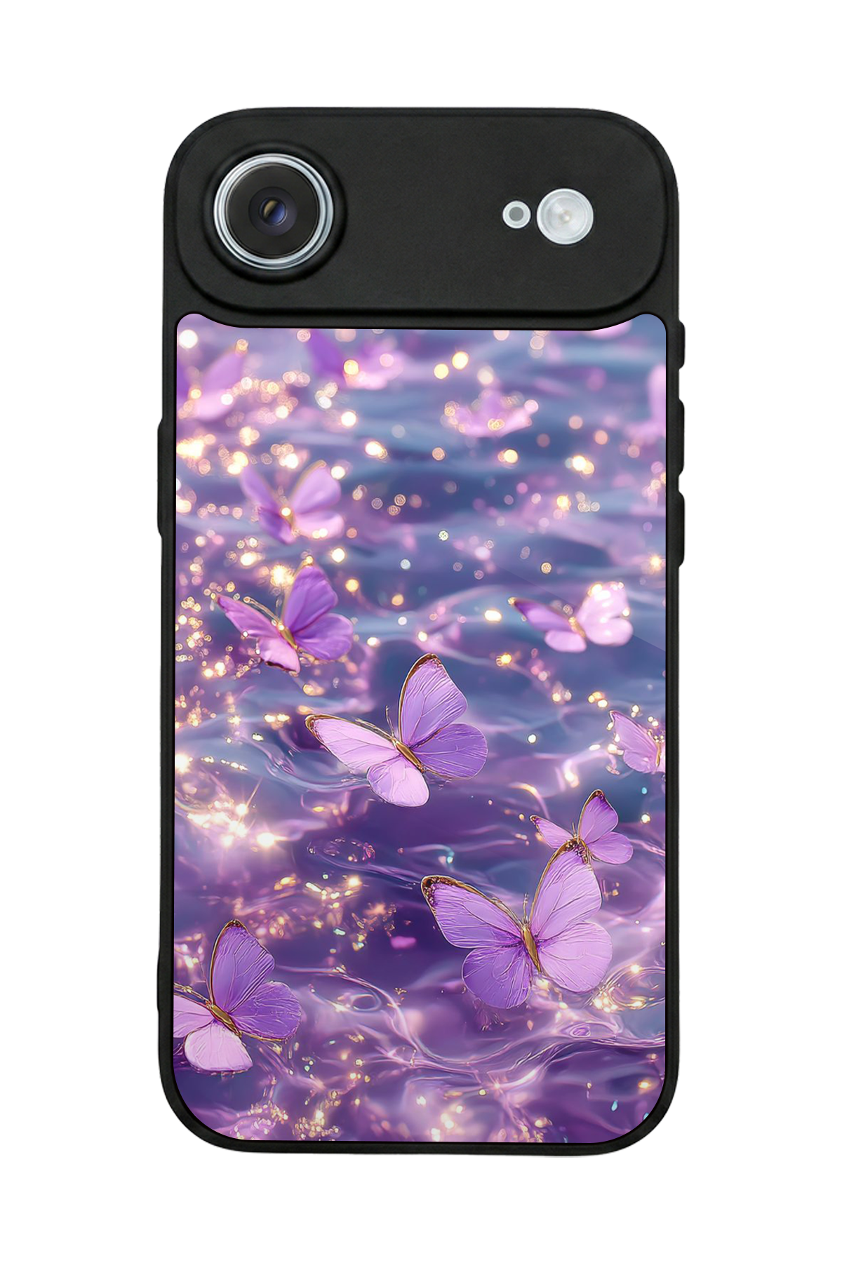 iPhone 17 Air Uyumlu Kelebek Tasarımlı Glossy Premium Kılıf
