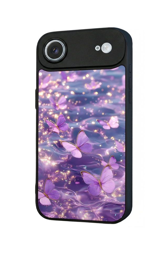 iPhone 17 Air Uyumlu Kelebek Tasarımlı Glossy Premium Kılıf