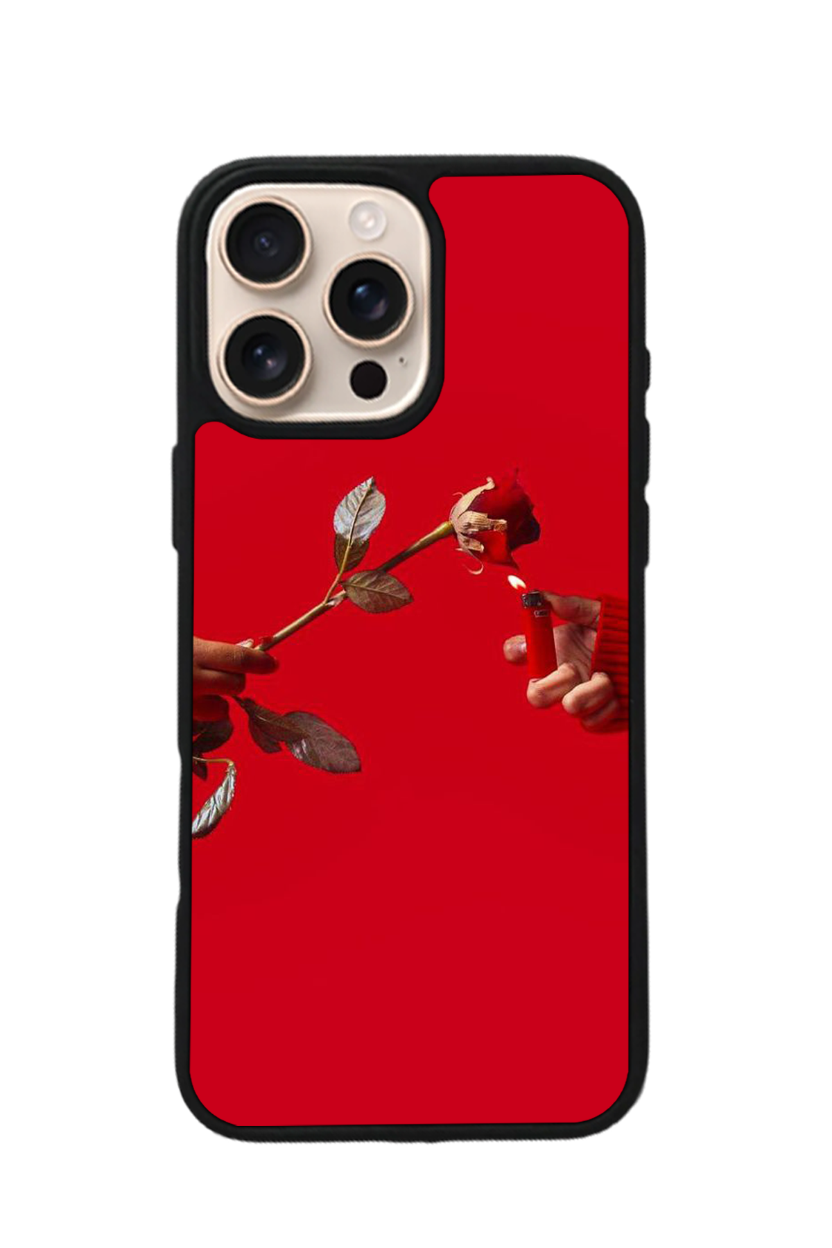 iPhone 15 Pro Max Uyumlu Kirmizi Tasarımlı Glossy Premium Kılıf