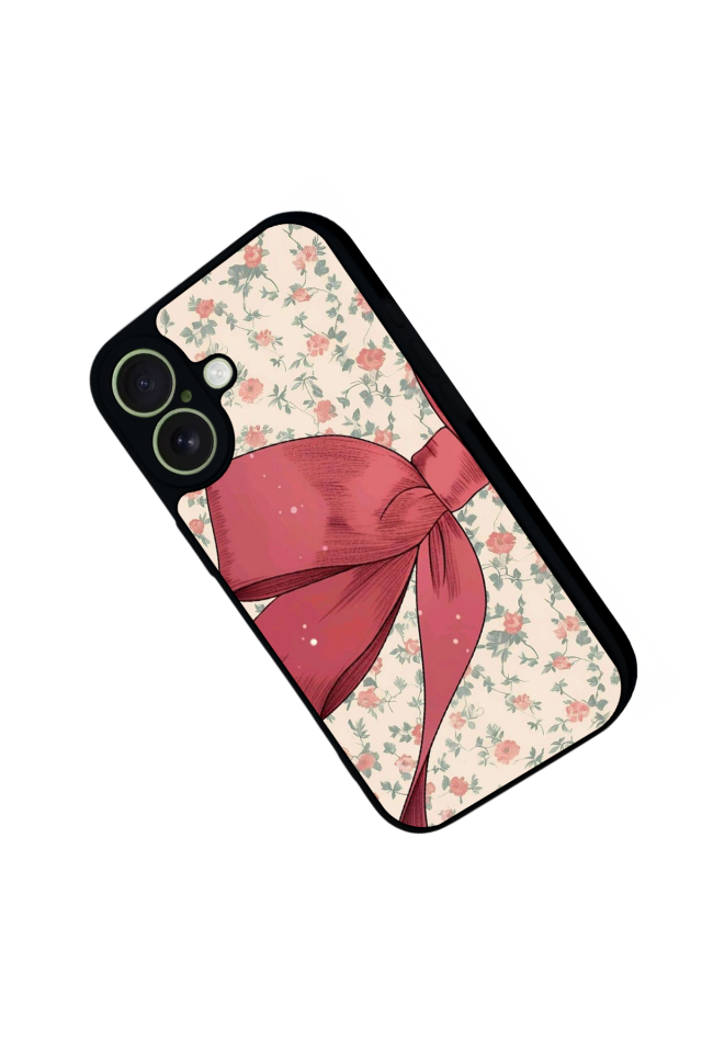 iPhone 17 Uyumlu Kurdele Tasarımlı Glossy Premium Kılıf