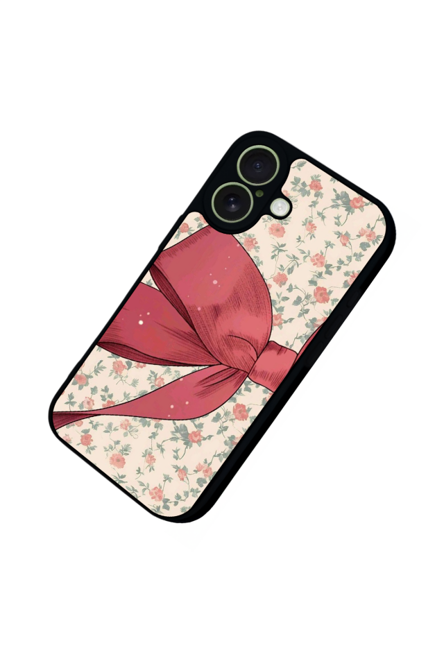 iPhone 17 Uyumlu Kurdele Tasarımlı Glossy Premium Kılıf