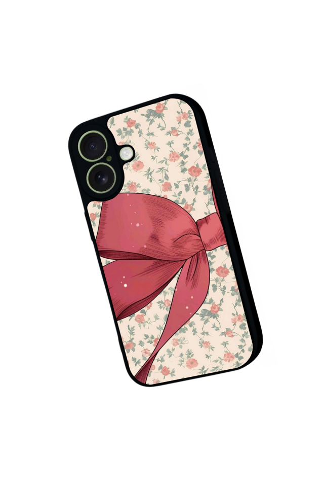 iPhone 17 Uyumlu Kurdele Tasarımlı Glossy Premium Kılıf